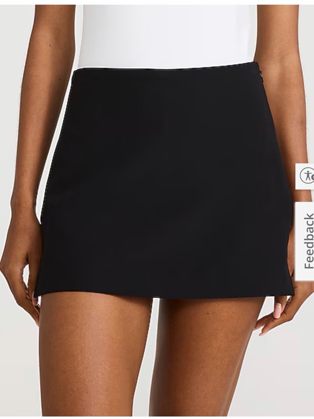 Express Basic Black Skort